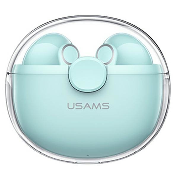 USAMS Słuchawki Bluetooth 5.1 TWS BUseries bezprzewodowe zielony/green BHUBU03