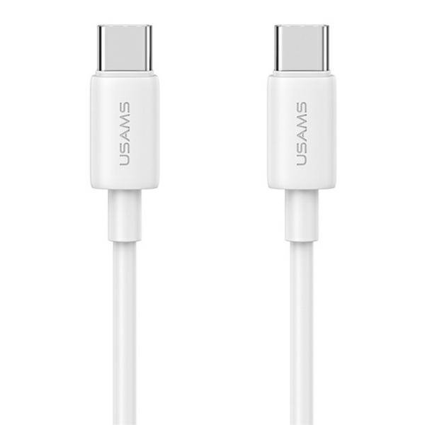 USAMS Ład. siec. 1xUSB-C T65 PD20WPD Fast Charging US-CC226 + kabel USB-C/USB-C US-SJ711 60W biały/white Yi Series OYXLTZ01