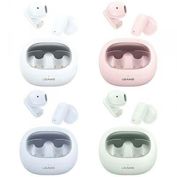 USAMS Słuchawki Bluetooth 5.3 TWSTD Series bezprzewodowe różowy/pink BHUTD03 (TD22)