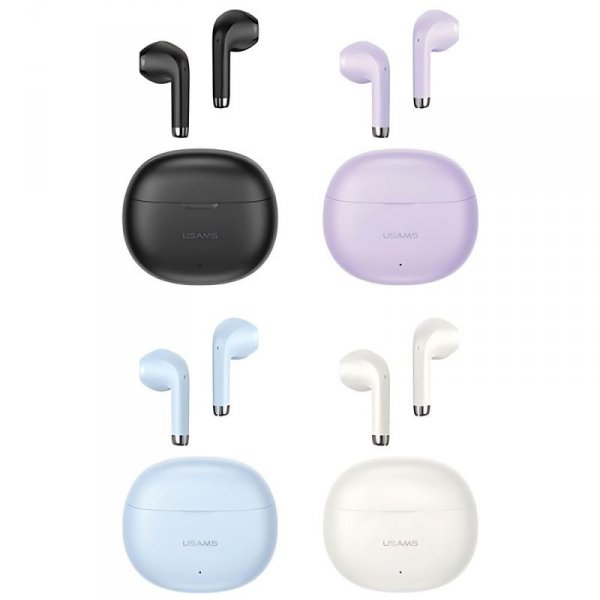USAMS Słuchawki Bluetooth 5.3 TWSRhymbo Series bezprzewodowe czarny/black BHUYO01 (US-YO17)