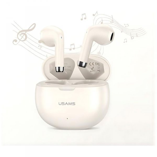 USAMS Słuchawki Bluetooth 5.3 TWSRhymbo Series bezprzewodowe czarny/black BHUYO01 (US-YO17)