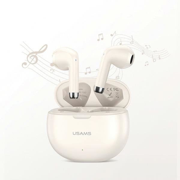 USAMS Słuchawki Bluetooth 5.3 TWSRhymbo Series bezprzewodowe niebieski/blue BHUYO03 (US-YO17)