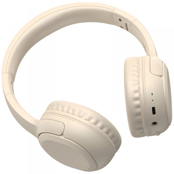 USAMS Słuchawki Bluetooth 5.3 nauszneYun Series beżowy/beige TDLYEJYX02 (USAMS-YG23)