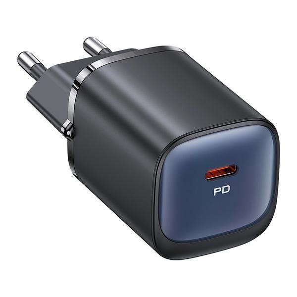 USAMS Ład. siec. CC248 20W GaN USB-CFast Charging HC Series czarny/black CC248TC01
