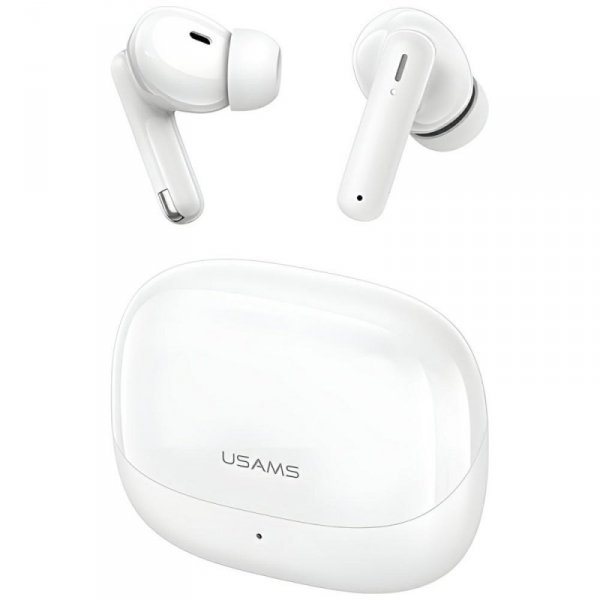 USAMS Słuchawki Bluetooth 5.3 IF27bezprzewodowe douszne biały/white