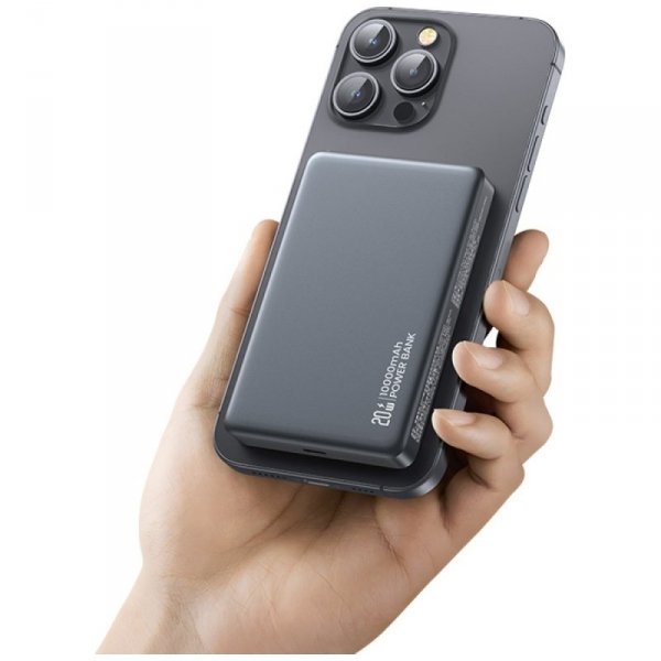 Powerbank USAMS CY Series CD242 10000mAh 20W Magnetic Wireless titanium
