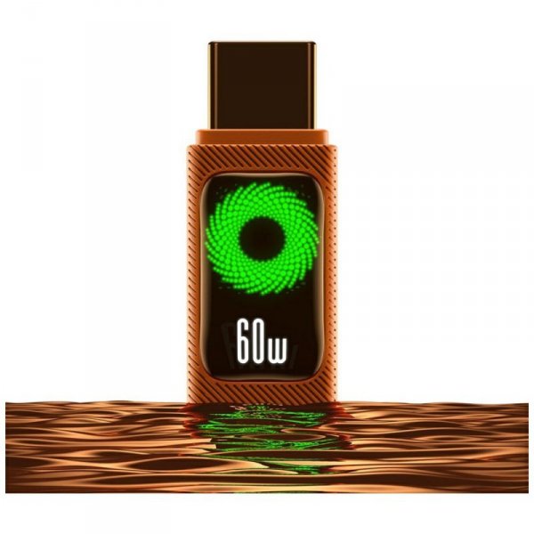 Kabel USAMS SJ773 PD 60W USB-C/USB-C     1.2m pomarańczowy