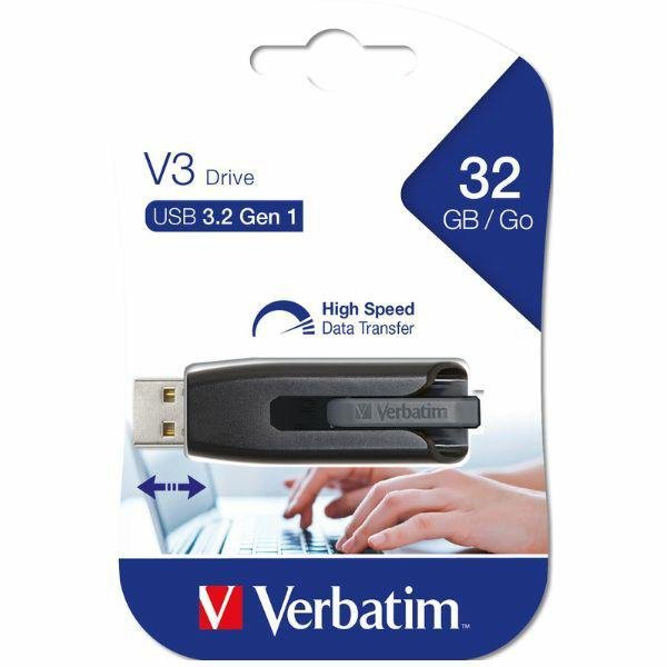 Verbatim Pendrive 32GB USB-A 3.2 V3czarny/black 49173
