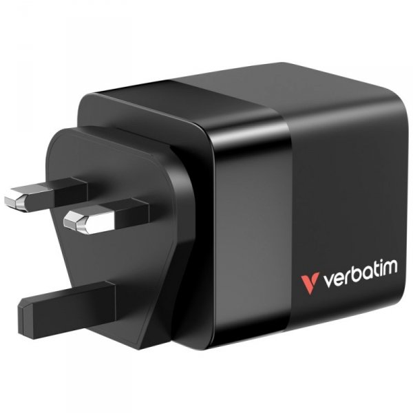 Verbatim Ładowarka sieciowa GaN 65W      2xUSB-C/USB-A + Adapter EU/UK/US czarny/black 32217