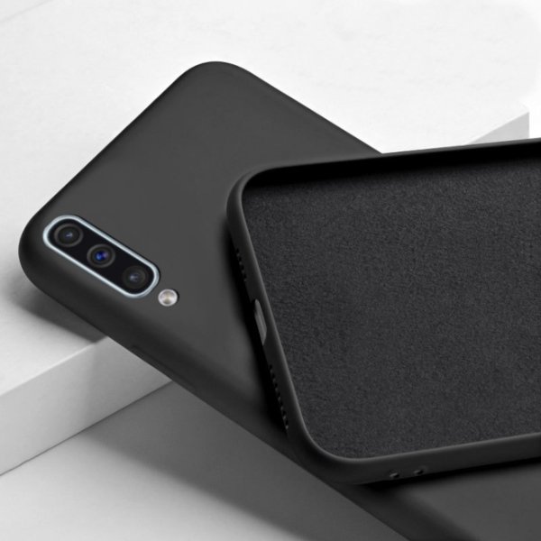 ETUI DO SAMSUNG A70 SILIKON KOLOR SOFT CASE czarny