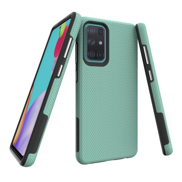 X-GUARD DUAL LAYER RUGGED CASE Pancerne etui Samsung Galaxy A72 4G / A72 5G (miętowy)
