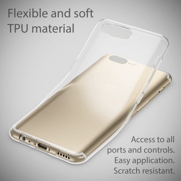 ETUI SILIKONOWE ULTRA CLEAR SILICONE CASE TPU - ONEPLUS 5 (clear)