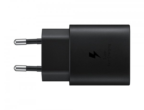 Samsung Super Szybka Oryginalna Ładowarka PD (25W) USB-C Czarna EP-TA800XBE) A70 A53 A52 A52s A90 S10 5G Note 10 M51 S20 S20+ S20 ULTRA S21 S21+ S21 ULTRA S22 S22+ S22 Ultra, S23 S23+ S23 ULTRA