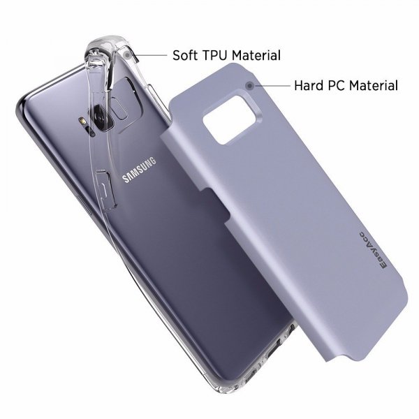 EasyAcc Case Shockproof Protective Dual Layer Bumper TPU + PC Etui Slim Armor Samsung Galaxy S8 (blue)