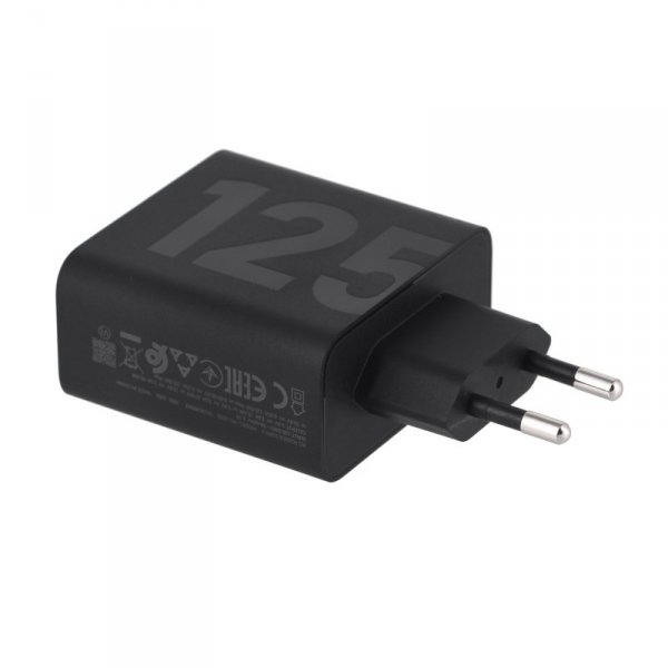 Ładowarka Sieciowa Motorola Wall Charger TurboPower 125W GaN USB-A w/ 1m USB-C, Black