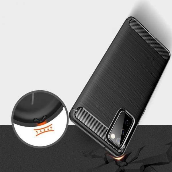 Etui SAMSUNG GALAXY S20 FE / S20 LITE Pancerne Carbon czarne