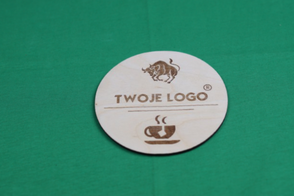 Kawowa podstawka - Twoje logo