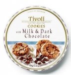 Jacobsen duńskie ciastka Tivoli - Milk&Dark Chocolate z kawałkami czekolady 150g