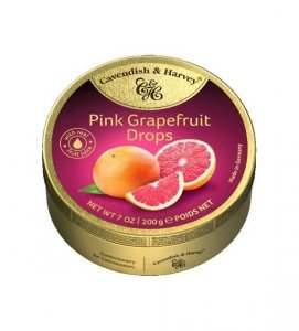 Cavendish&Harvey Pink Grapefruit Drops Ladrynki Grejfrut 200g
