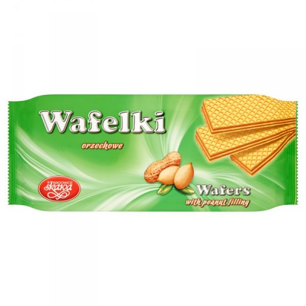 Wadowice Skawa Wafelki orzechowe 180 g