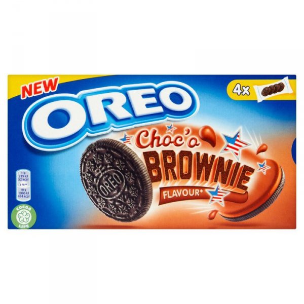 Oreo Ciastka kakaowe z nadzieniem o smaku ciasta Brownie 176 g
