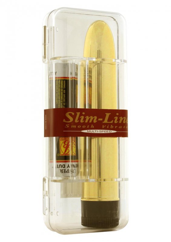 Slimline Smooth Vibrator Gold