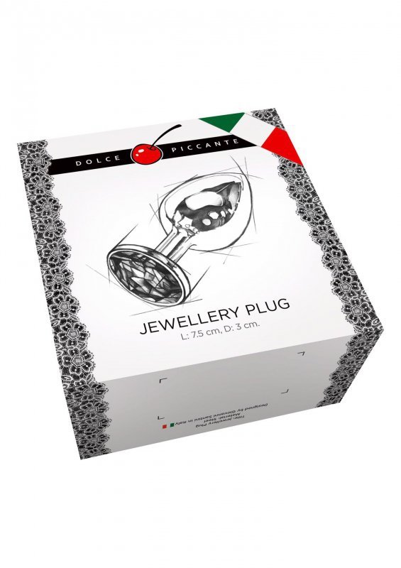 Plug-JEWELLERY PINK SILICONE DIAMOND