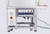 Laser-marking cabinet with automatic door and motorized axis