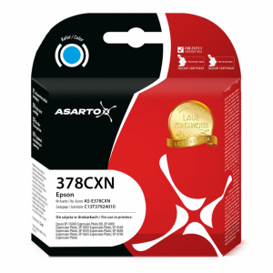 Tusz Asarto do Epson 378XL | C13T37924010 | 830 str. | cyan
