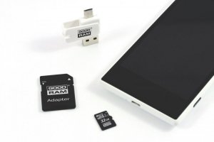 Karta pamięci z adapterem i czytnikiem kart GoodRam All in one M1A4-0320R12 (32GB; Class 10; Adapter, Czytnik kart MicroSDHC, Ka
