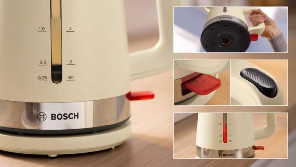 Czajnik Bosch MyMoment TWK4M227 (2400W; kremowy)