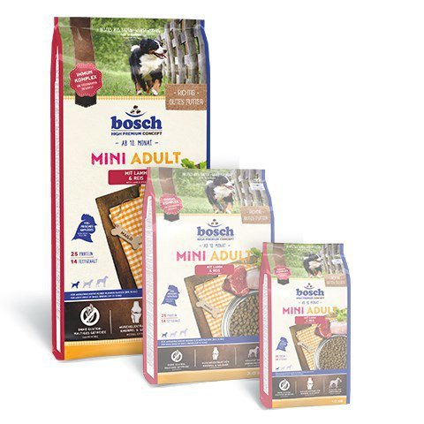 BOSCH Mini Adult Lamb &amp; Rice - sucha karma dla psa - 15 kg