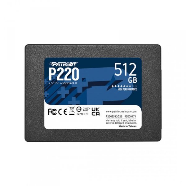 SSD PATRIOT P220 512GB SATA3 2,5&quot;