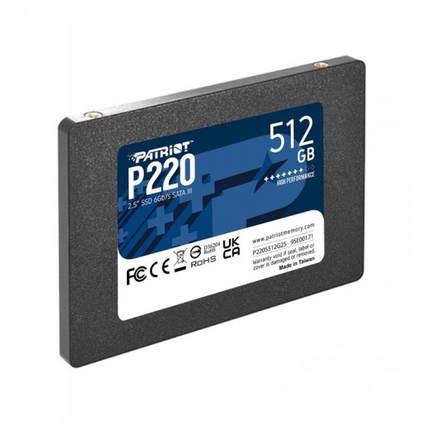 SSD PATRIOT P220 512GB SATA3 2,5&quot;