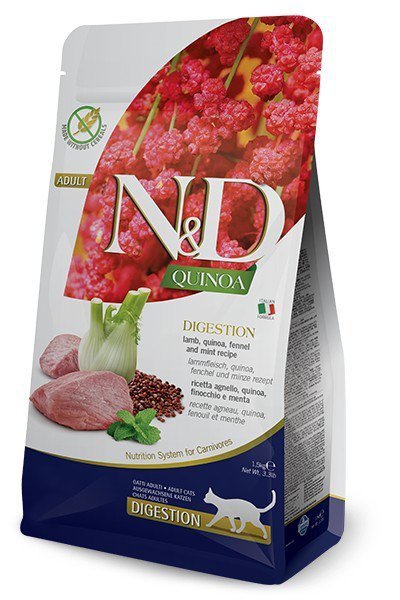 FARMINA N&amp;D Quinoa Digestion - sucha karma dla kota - 1,5kg