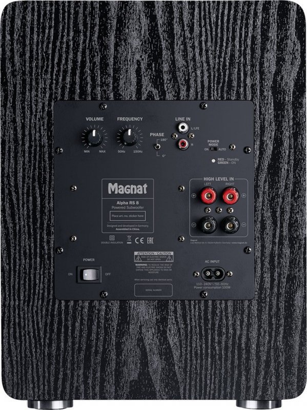 Subwoofer aktywny Magnat Alpha RS8 czarny