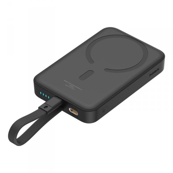 Powerbank Baseus Magnetic Mini Air Wireless 10000mAh 20W+kabel lightning (czarny)