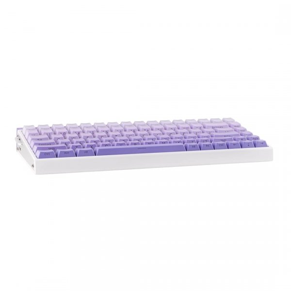Klawiatura gasket HERO84 HE White+Purple+Gradient+LIGHT JadeKing switch RGB AULA