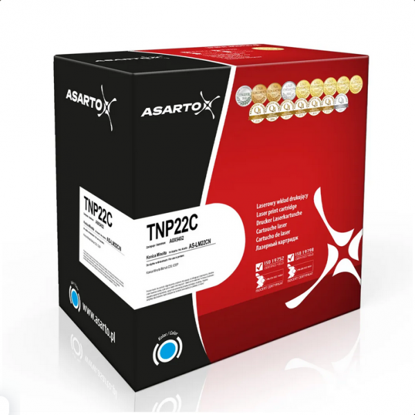 Toner Asarto do Konica-Minolta TNP22C | A0X5452 | 6000 str. | cyan