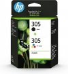 Zestaw tuszy HP 305 6ZD17AE oryginalny czarny + kolorowy