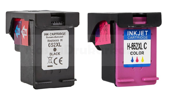 Tusze HP 652XL BK + 652XL KOLOR - ZESTAW
