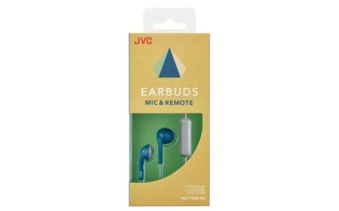 Słuchawki z mikrofonem JVC HAF-19MAHE (douszne; TAK; kolor niebieski