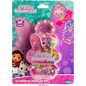 Zestaw koralików Gabbys Dollhouse 250szt.+2m gumki Zajączek ASTRA 334024008