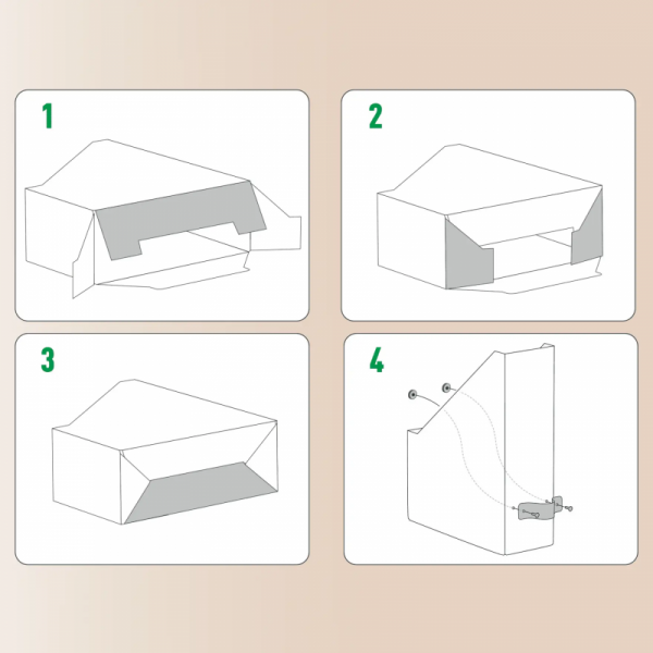 Pojemnik na dokumenty Puro z tektury w 100% z recyklingu (2szt.) czarny 24710095 LEITZ