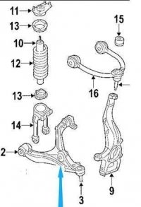 Tuleja wahacza Dolnego pod amortyzator K200427 Grand Cherokee Commander Liberty Nitro 