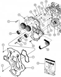 Koło zębate wałka rozrządu 5066926AA Chrysler Voyager RG 2.8CRD 2001-2007 
