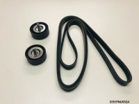 Serpentine Belt & 2x Idler Pulley for Caliber 1.8L 2.0L 2.4L 07-2009 EEP/PM/032A 