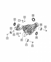 Tuleja mostu przedniego 52124994AB Grand Cherokee WK2 