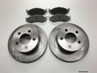 2 x Front Brake Disc & brake Pads for Jeep Cherokee XJ 1999-2001 BRK/XJ/006A 