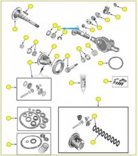 Łożysko obudowy mechanizmu różnicowego 81226500 Cherokee XJ 90-01 